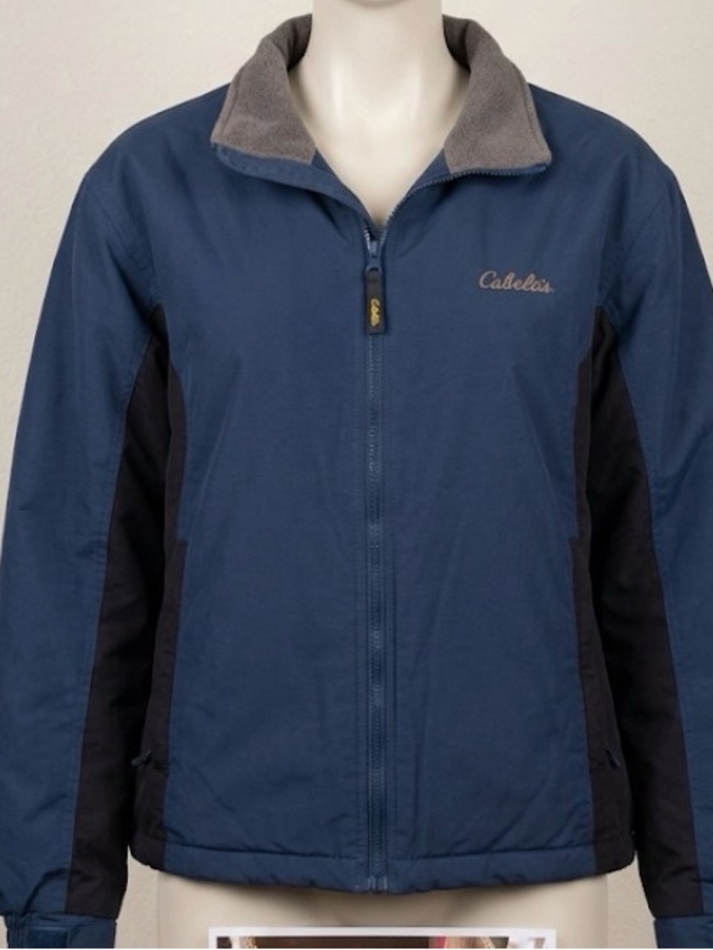 Cabela's Navy Blue Full-Zip Jacket xl- reg